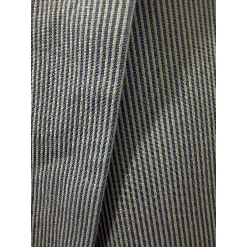 Afazzy New York Mens 48L Seersucker Blazer Light Blue White Striped Jacket‎ NWT